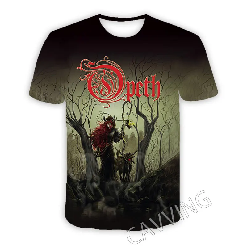 New Fashion Women/Men's 3D Print Opeth Rock Casual T-shirts  Hip Hop Tshirts Harajuku Styles Tops Clothing  H02