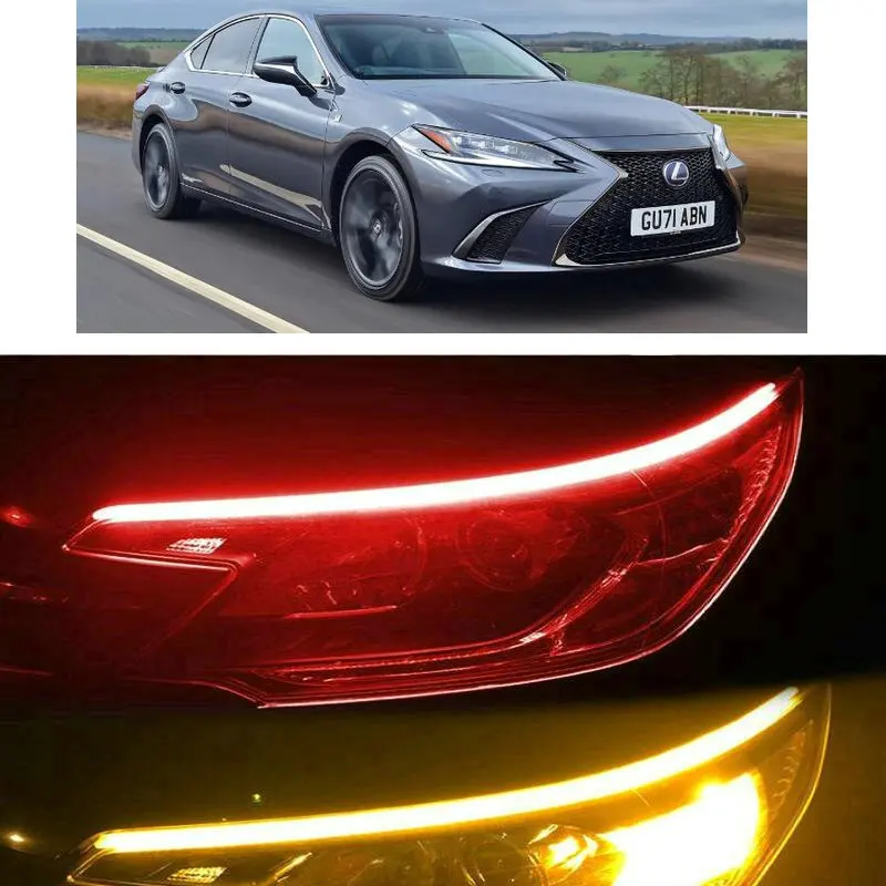 

30cm 45cm 60cm Startup Scan Flow turn signal Light For Lexus Ct200H Es300h Es350 GS350 GS450h GX460 IS F IS250 IS350 LS460 LS600