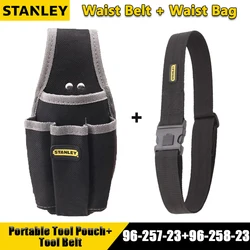 STANLEY 96-257-23/96-258-23 2 Pockets + 2 Jack Tool Pouch Portable Small Tool Bag Waistpack Storage Bag Waist Belt Waist Bag