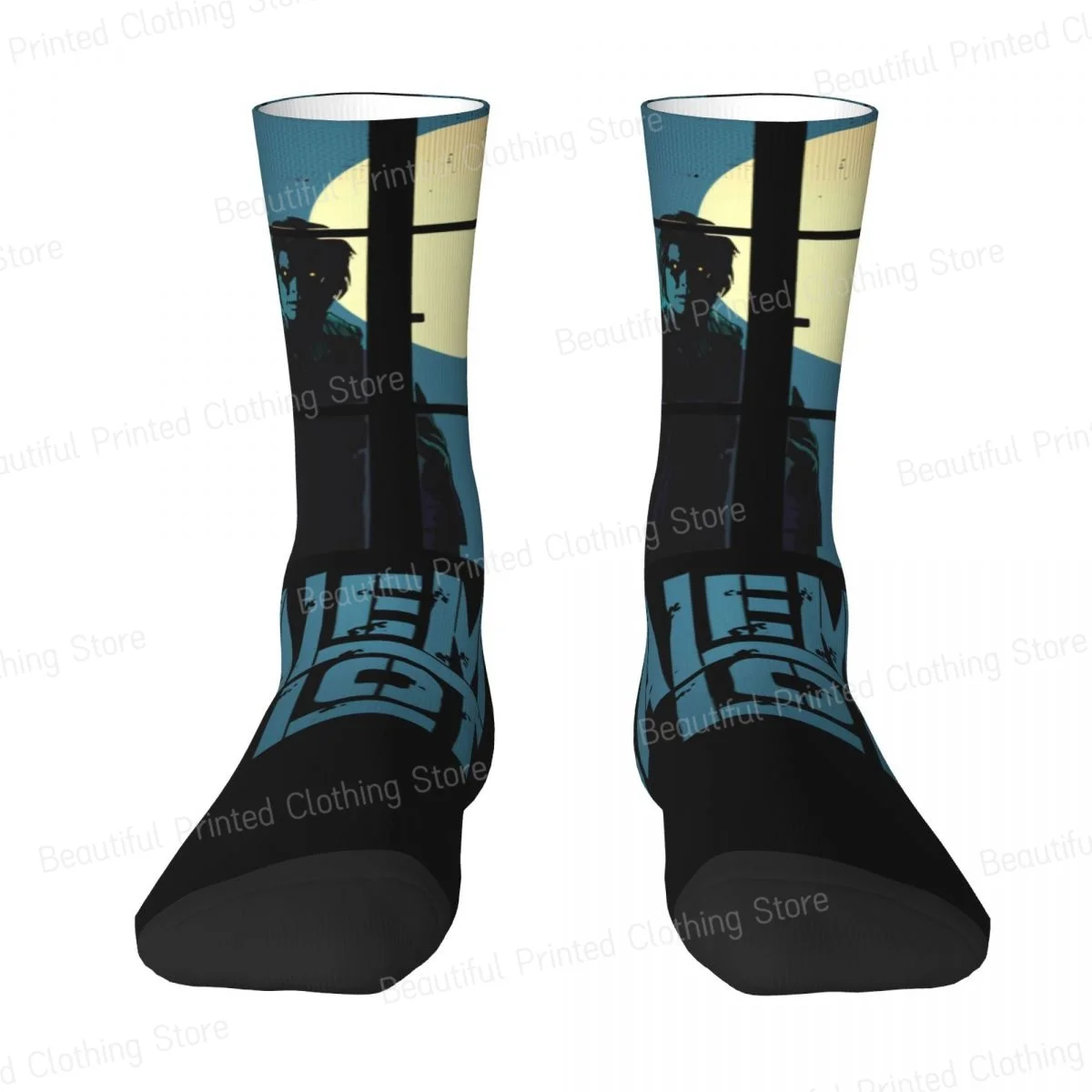 Stephen King Salems Lot Unisex Four Seasons Socks Cycling Fun printing Socks Street Style Crazy Sock