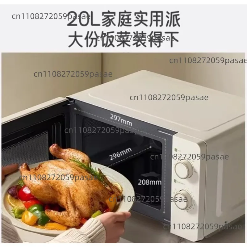 Microwave Oven 20L Compact Household Multi-Function Flat-Panel Rapid Heating