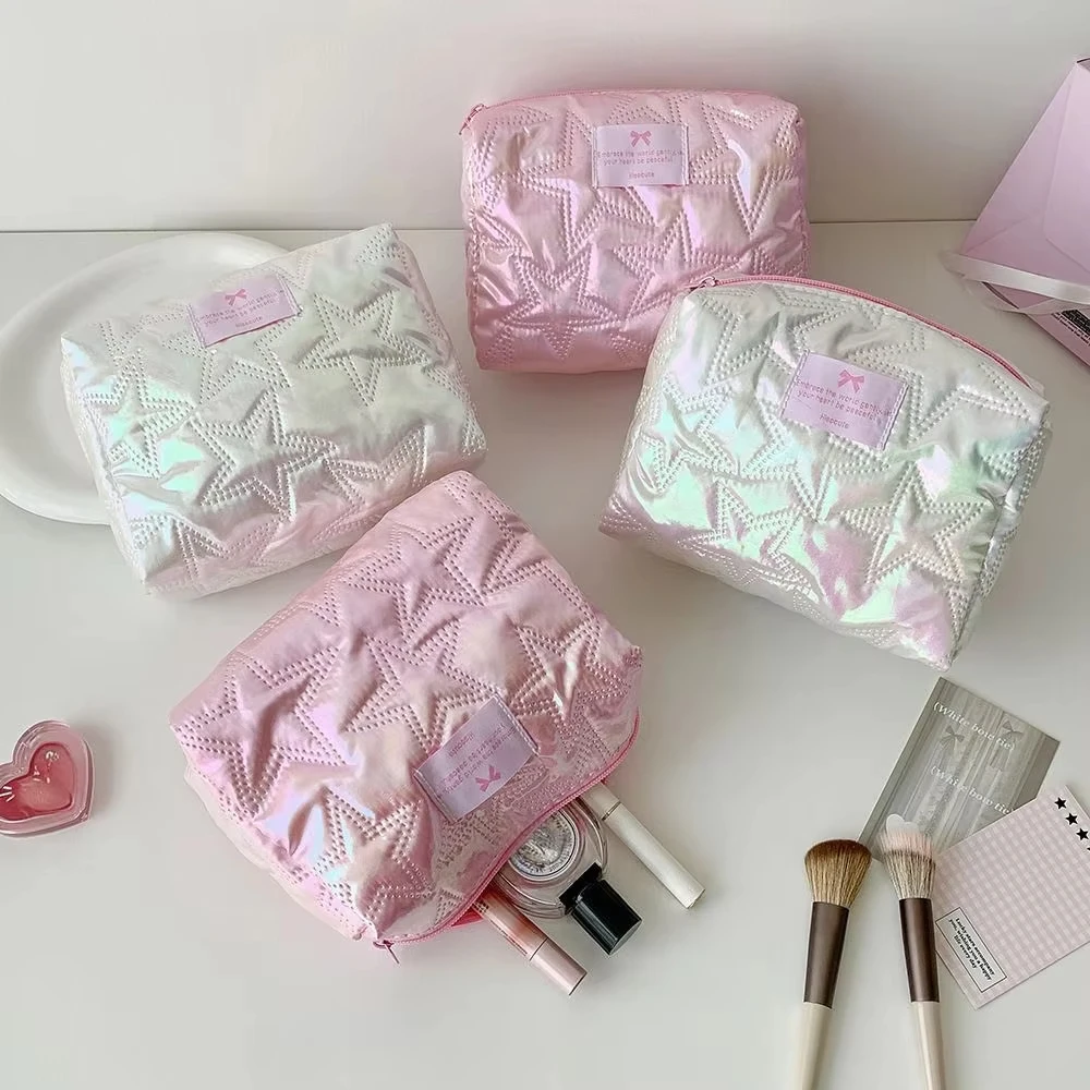 Korean young Girl Star Bright Cosmetic Bag High-capacity Skin Care Product Storage Bag Students' Dormitory Cosmetic Bag