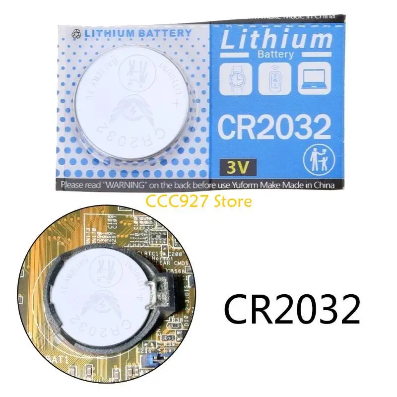 B03F 1Pc CR2032 2032 Button Cell Coin Battery For Calculator Scale Remote Watch 3V
