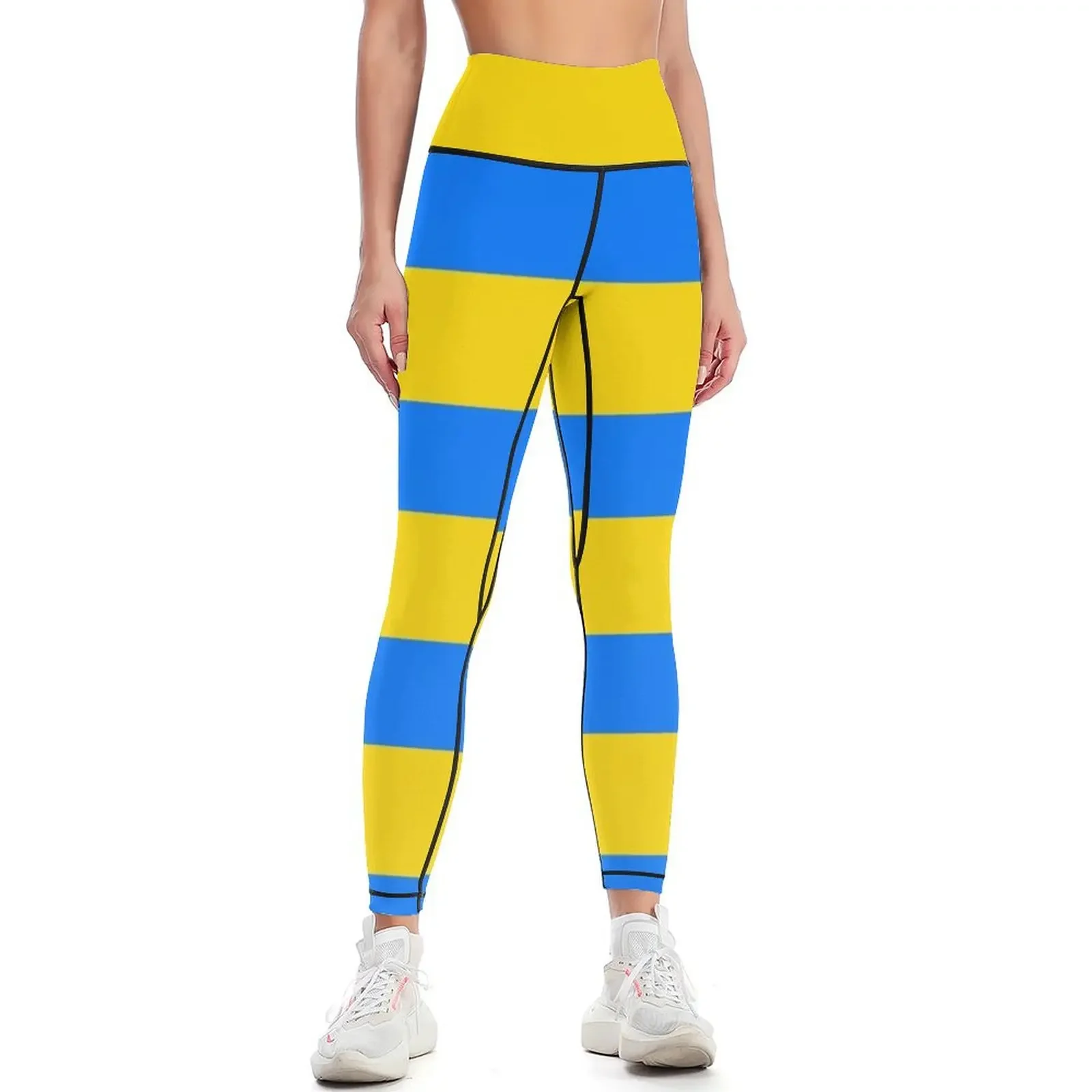 

Blue and yellow Leggings sport legging Women's pants sports woman gym sportswear gym Womens Leggings