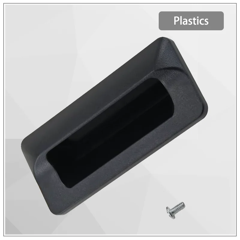 

Plastic Embedded Concealed Handle Industrial Electrical Network Box Cabinet Door Drawer Black Handle