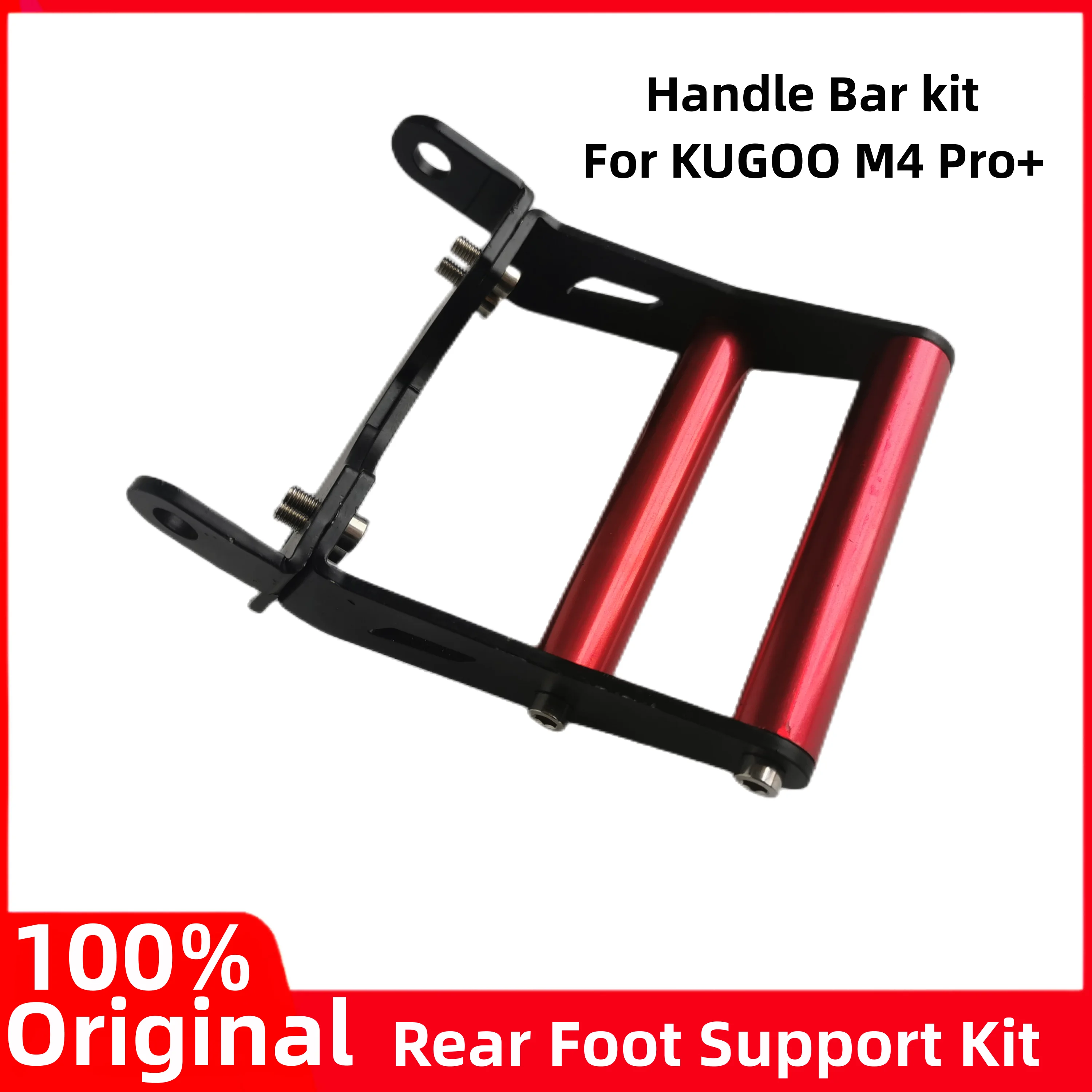 Rear Foot Support Kit for KUGOO M4 Pro+ 2022 New Folding Electric Scooter Rear Fork Foot Step Handle Bar Accessories