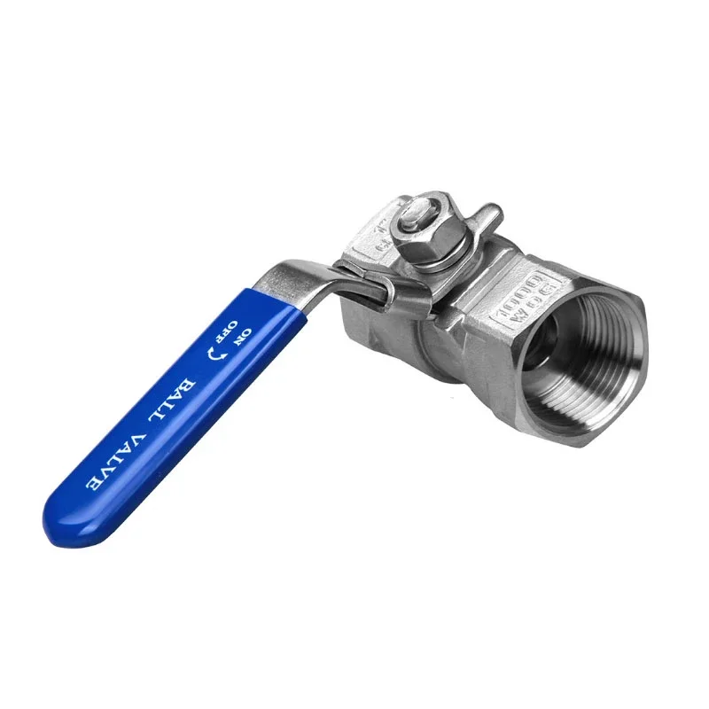 304 Stainless Steel 1PC Type Internal Thread Ball Valve with Lock Q11F-16P 1/2