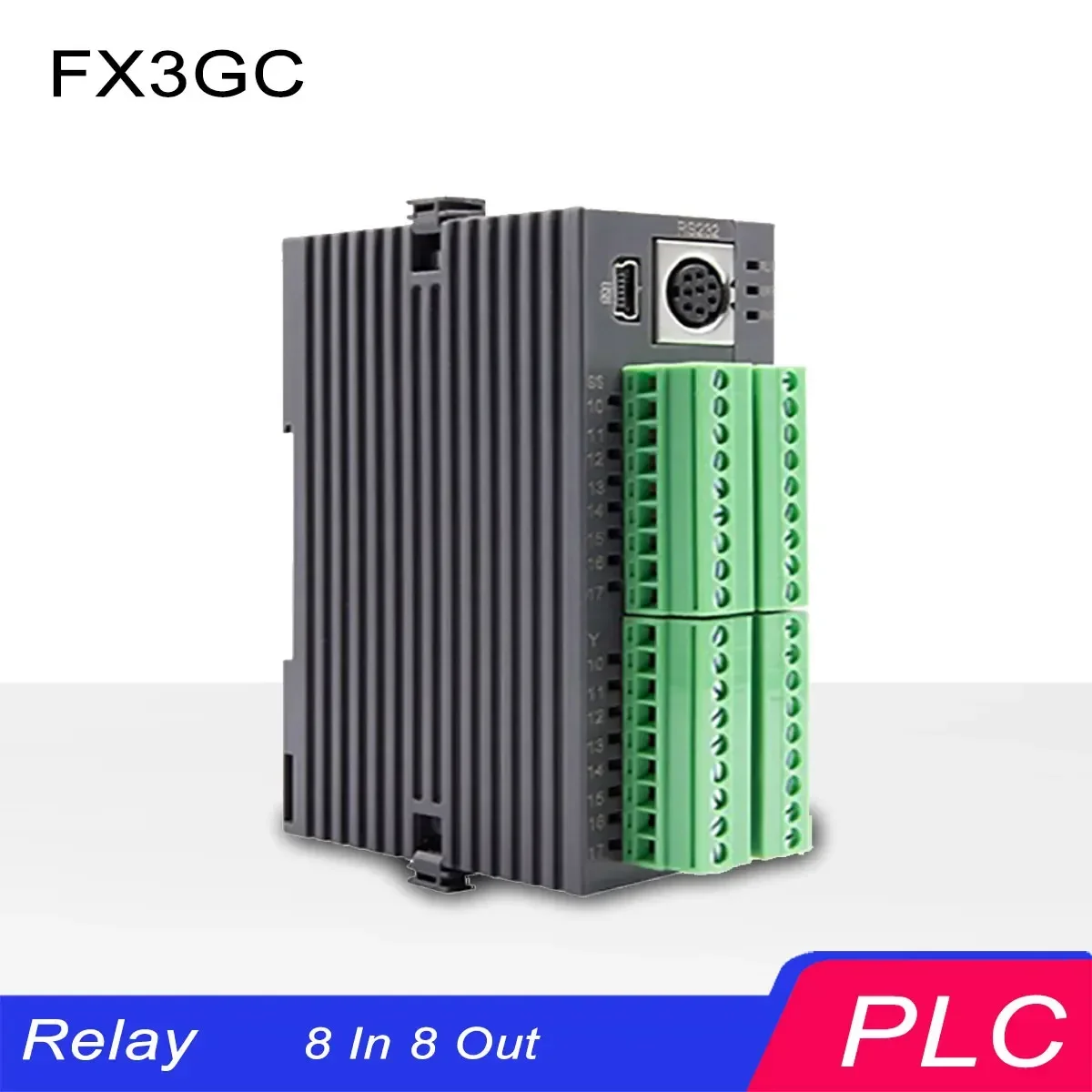 Coolmay FX3GC-16MT FX3GC-16MR FX3GC-32MT FX3GC-32MR PLC Mini Type B USB RS232 RS485 Programmable Logic Controller