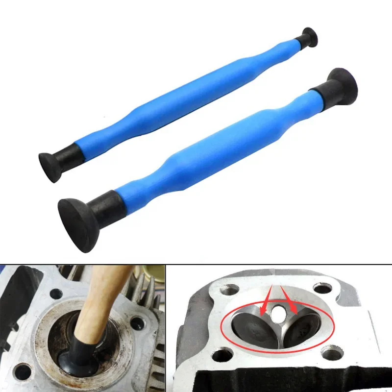 2 Pcs Valve Lapping Sticks Plastic Grip With Suction Cup For Auto Motorcycle Cylinder Engine Valves Dust Grinding Tool