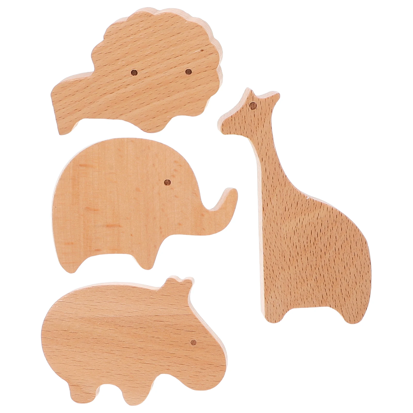 

4Pcs Children Hooks Natural Design Coats Cute Wall Decor Hats Nursery Toddler Clothes Hangers Wall Decor
