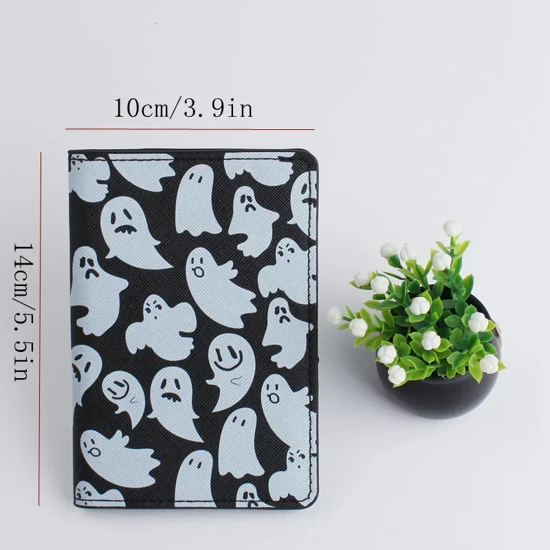 Passport Cover Halloween Ghost Gift Travel Document Storage Bag Passport Holder Protege Passport Men Women Travel Organizer