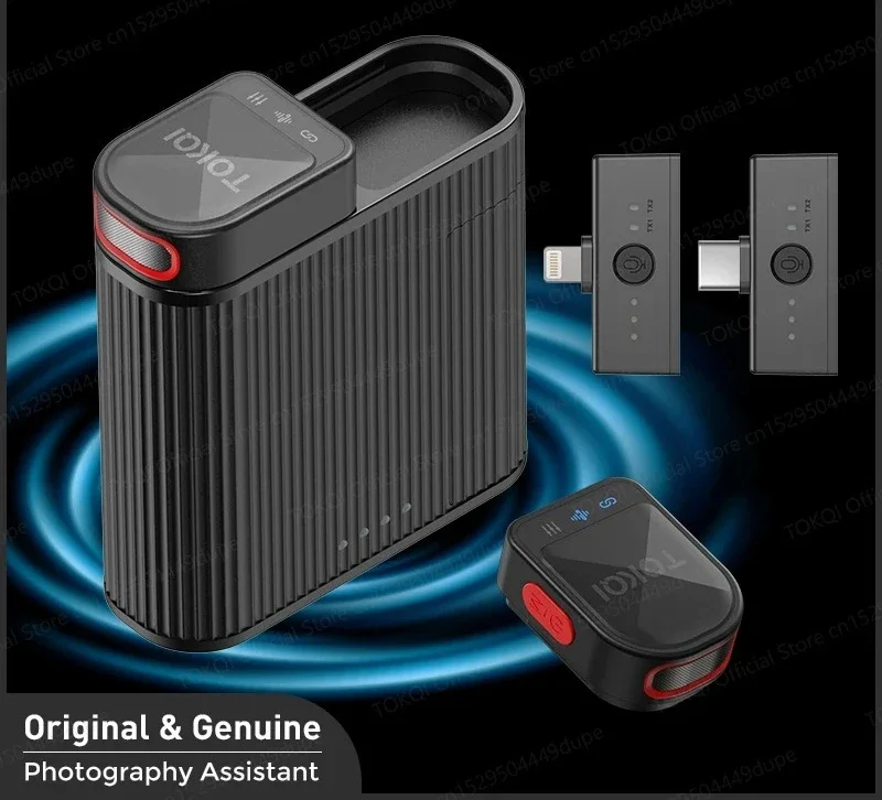 

Mini Wireless Lavalier Microphone Bluetooth Magnetic Mic for Iphone Android Mobile Live Streaming Recording Vlog Video, Gaming