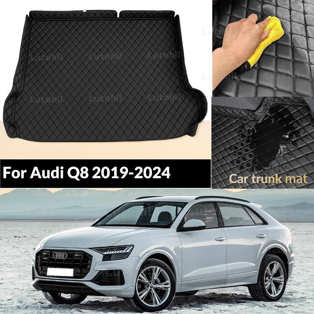 

Для Audi Q8 4M 2019-2024 23 22 21 20 Lutehil коврик в багажник автомобиля на заказ автомобильный грузовой коврик аксессуары авто интерьер