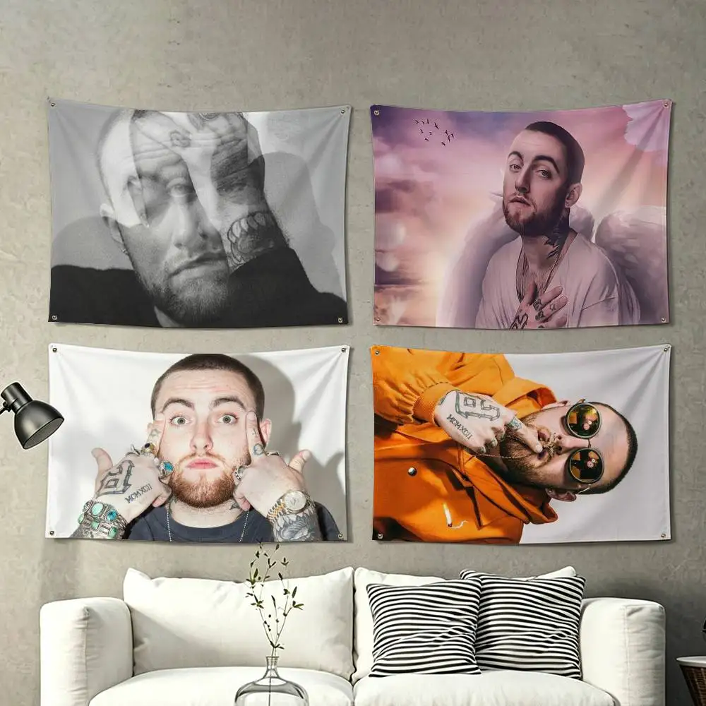 Mac Miller Rapper Honor  Flag Suitable For Party Club Outdoor Interior Wall Decoration Banner Fans Gift