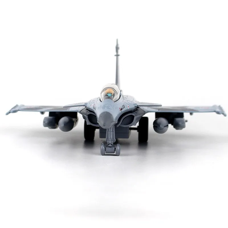 Alloy Rafale Fighter Model Acoustooptic Return Force Aviation Military Aircraft Model Ornament Gifts Home Decoration With Stand