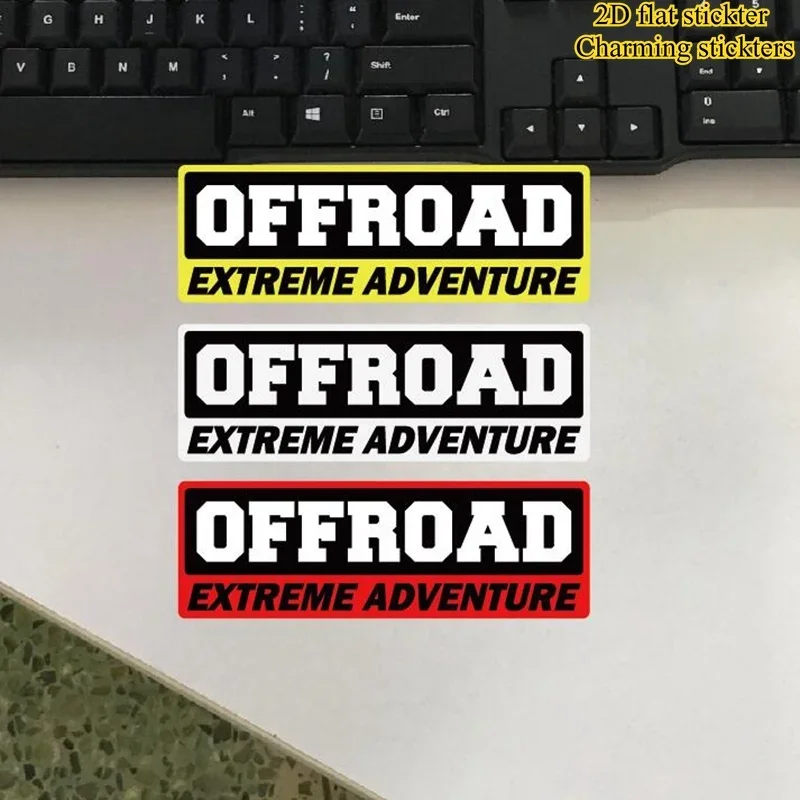 4x4 Off Road Adventure Vinyl Sticker Extreme Outdoor Waterproof Decal for SUV Car Body Truck Modification Decoration