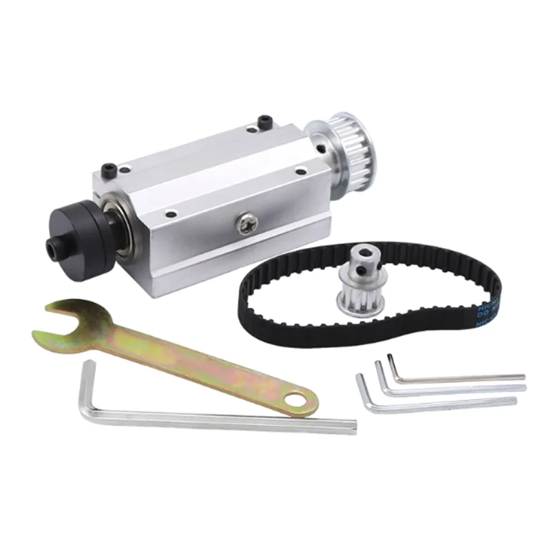 High-Precision DIY Woodworking Mini Table Saw No-Power Spindle Assembly with Bearing Mount for Home Use and Small Sanding