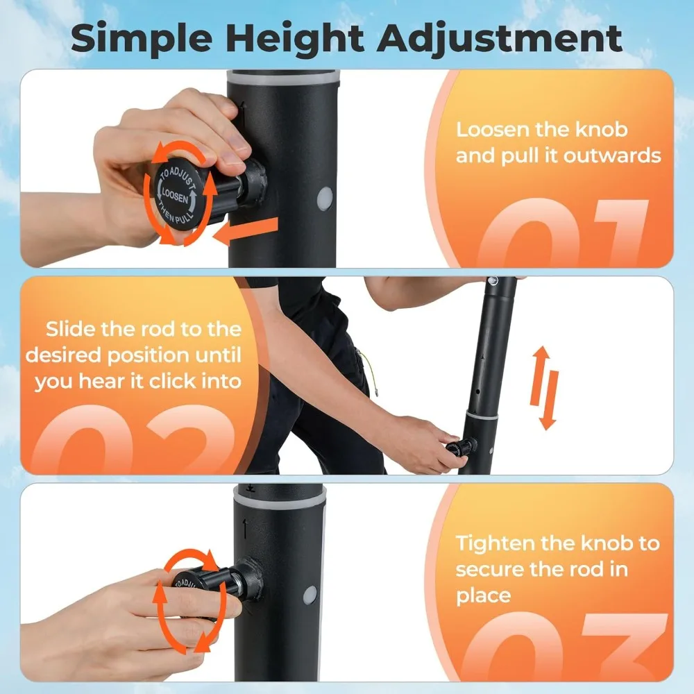 Golha de basquete ajustável portátil para crianças com rodas, alcance de 3,3-7 pés, tabela de PC, base preenchível, cesta de basquete ao ar livre