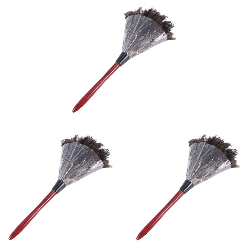 3X Ostrich Cleaning Feather Duster Ostrich Duster Ostrich Feather Duster Soft Feathers Duster From Furniture To Fan