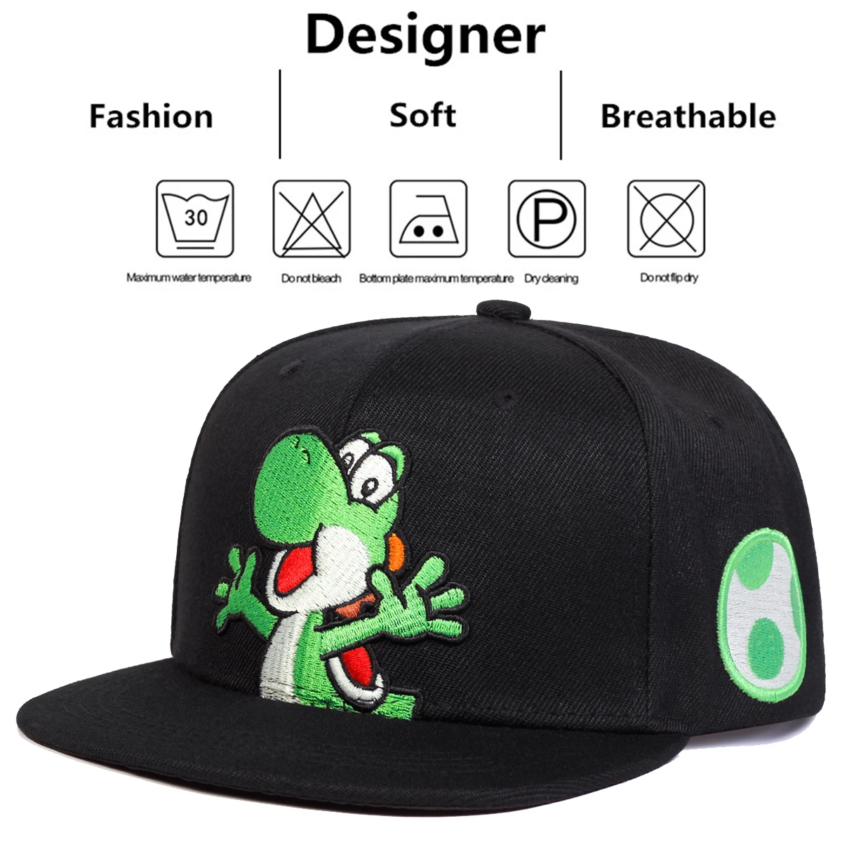 Cappelli hip-hop con ricamo dinosauro unisex Primavera Autunno Berretti da baseball casual regolabili per esterni Cappello per protezione solare Berretto sportivo