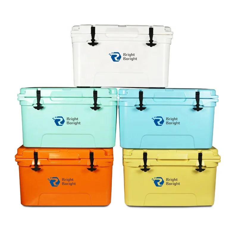 45 Qt Mixed Color Hard Plastic Insulated Cooler Box FOR blood fish transport