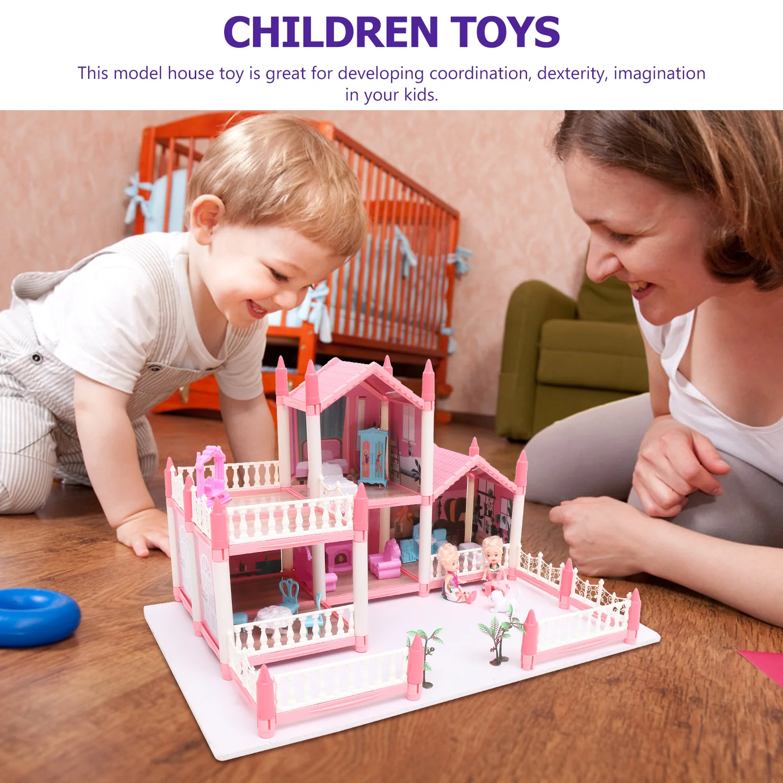 Children's Play House Little Girl Toys 3-year-old Princess Castle Villa DIY Dollhouse Assembled Favor