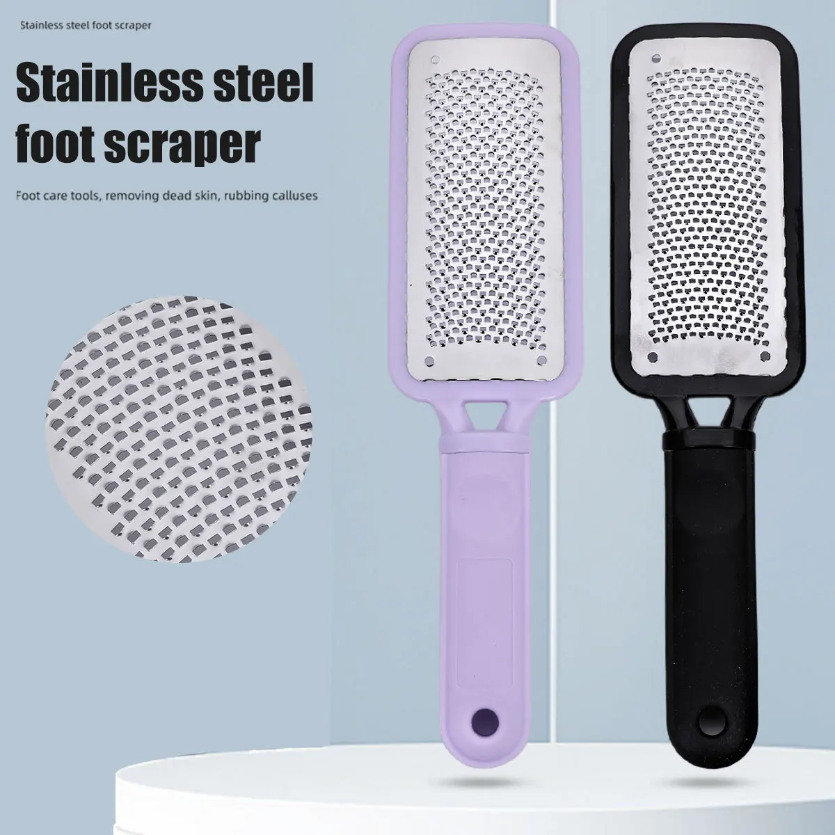 

1 шт., шлифовальная машинка для ног, педикюр, скребок для ног из нержавеющей стали, пятка, средство для удаления омертвевшей кожи, отшелушивающие профессиональные инструменты для ухода за ногами