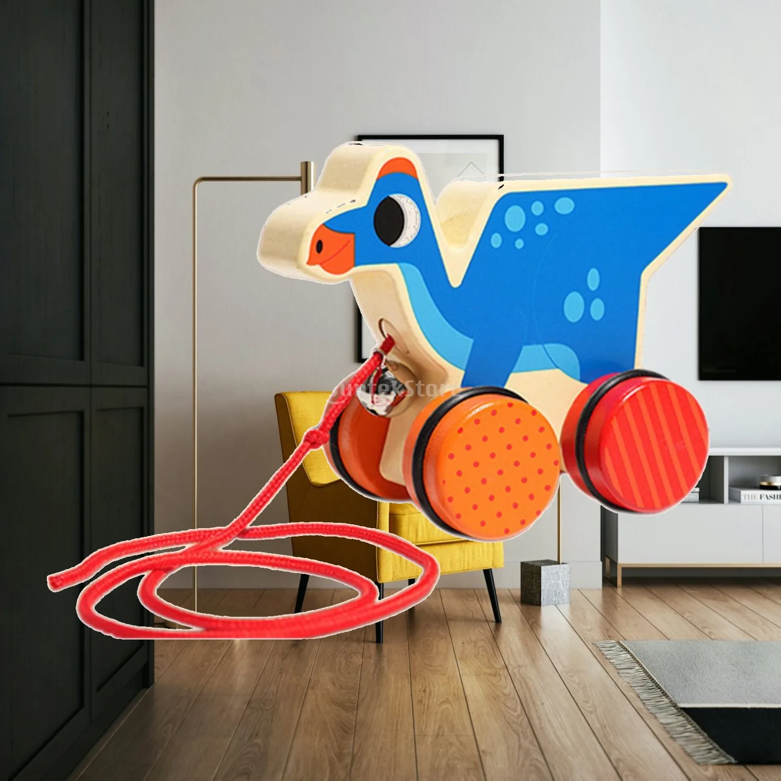 Walking Wooden Toy Education Develops Motor Skills Push Pull Toy for 1 Year Olds Children Toddlers Boys Girls Birthday Gift