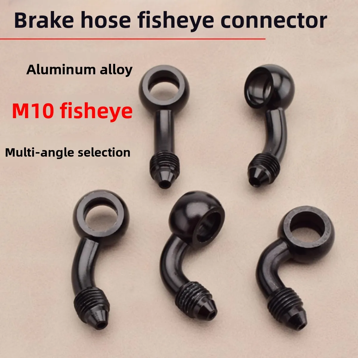 2 pcs Brake Oil Pipe Joint M10 Modification Conversion Angle Head Aluminum Alloy Electric Vehicle Accessories