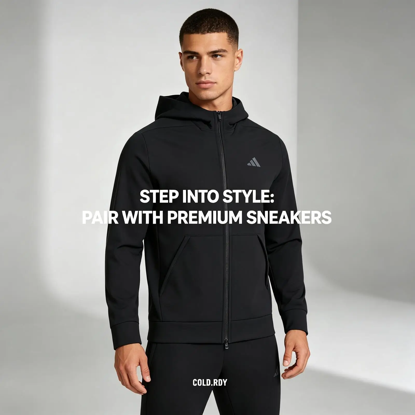 

Adidas Men Fashion Clover Sports Hooded Breathable Simple Casual Jacket IN5607