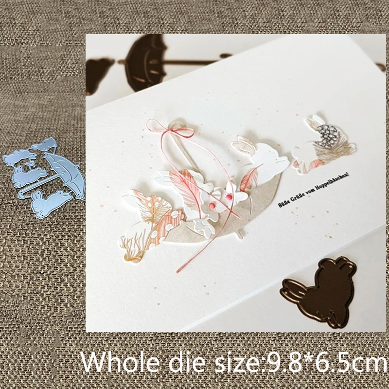 

XLDesign Craft Металлическая форма для трафарета, вырубная форма, зонтик, украшение в виде кролика, высечка для скрапбукинга, альбом, бумажная открытка, ремесло, тиснение