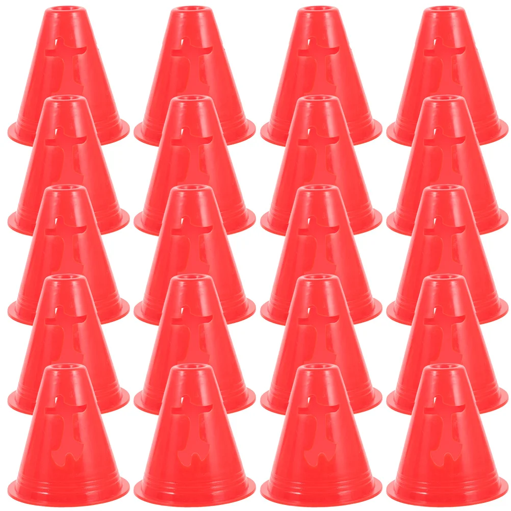 

20Pcs Mini Cones Soccer Training Markers Smooth Surface Lightweight Portable Bright Colors for Sports Drills Mini Cones