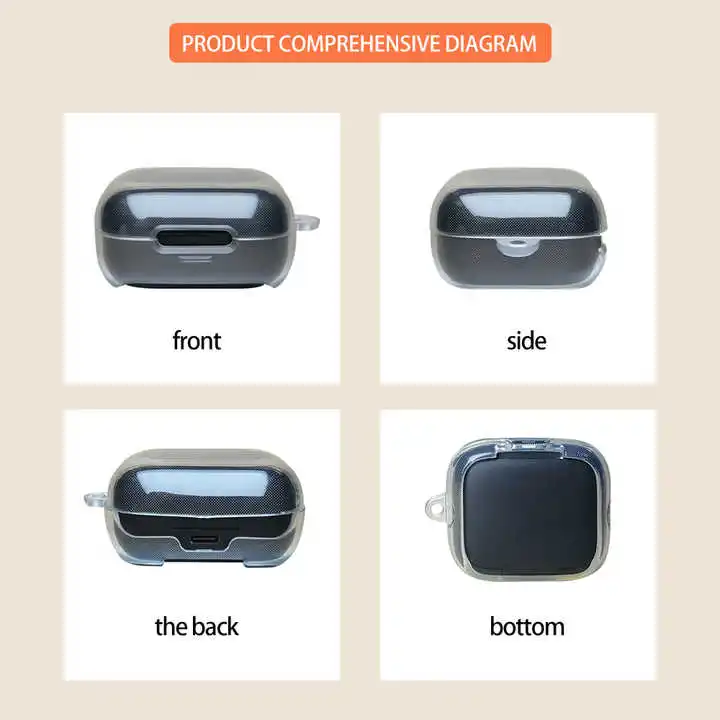 Clear Case for Anker Soundcore R50i NC Protective P30i Transparent TPU Covers Lanyard Bluetooth Earphone Portable Shell