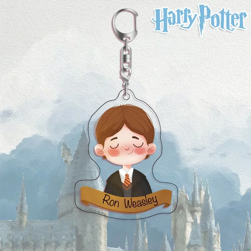 New Harriese Magician Boy Acrylic Keychain Potters Magic School Movie Peripherals Malfoy Snape Hermione Backpack Pendant Gifts