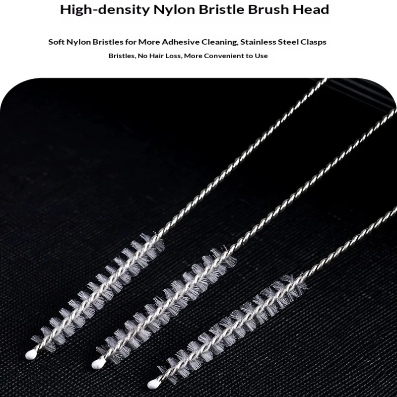 2/10Pcs Straw Cleaning Brush Stainless Steel Reusable Bottle Tube Cleaner For Drinking Straw Cup Kitchen Cleaning Tool