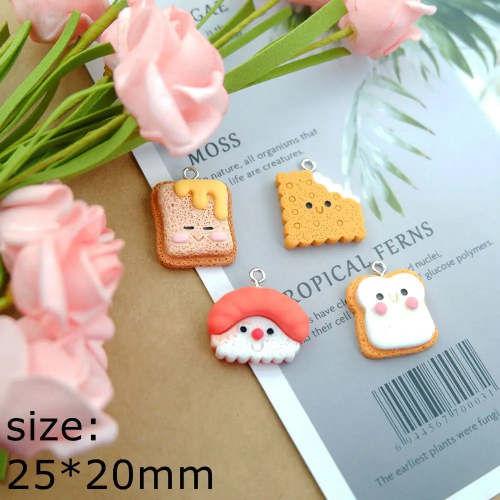 Toast Earring Charms Bracelets Jewelry Making DIY Pendants Wholesale Bulk