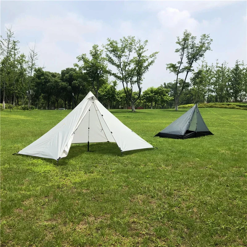 Single Person Travel Tent Dual Layer Rainproof Backpack Tent With Mosquito Net 4 Season Tent Outdoor Beach Camping Supplies