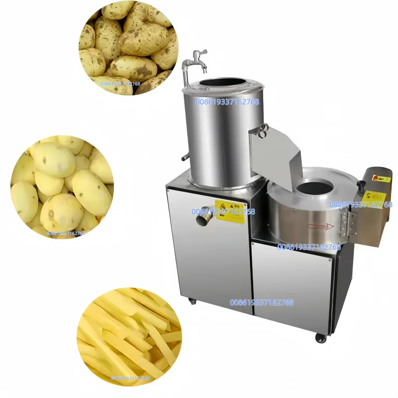 حار بيع 3 في 1 سعر آلات غسل/تقشير/قطع البطاطس