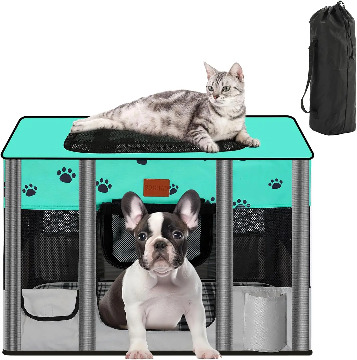 table Dog Playpen,Cat Playpen Pet Delivery Room,Portable Kennel Tent Game Pens Suitable For All Medium/Small Pets Metal Dog