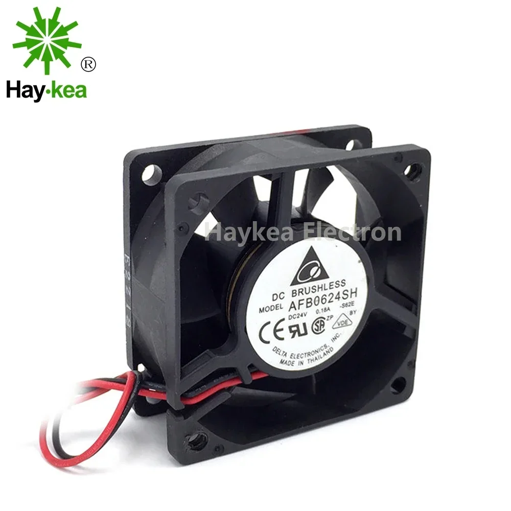New FOR 6025 AFB0624SH DC 24V 0.18 A 6CM 60X60X25MM inverter double ball air volume cooling fan