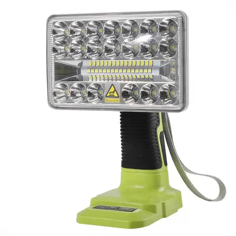 Lampes de travail d'alarme LED pour outils électriques RYOBI, torche électrique, budgétaire, lampe de voiture, batterie au lithium-dégrad, 14.4V, 18V, 1 +