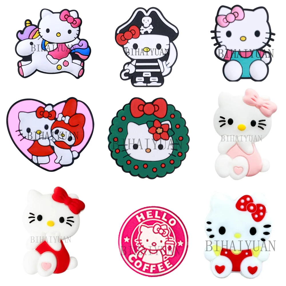 

10pcs Hello Kitty Silicone focal Beads For Jewelry Making DIY Nipple Chain Bead Pen Handmade Accessories