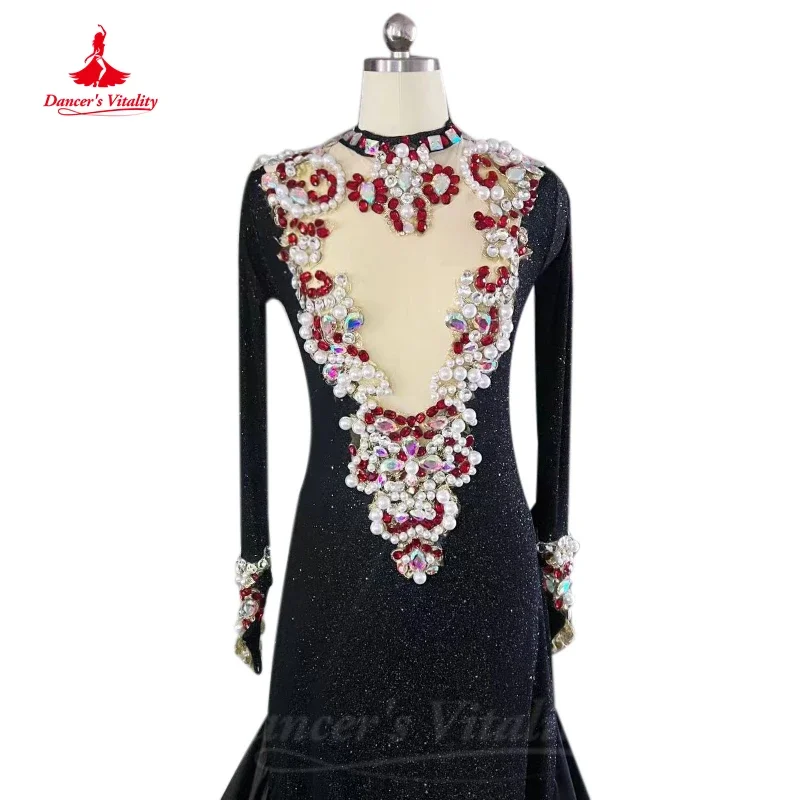 Belly Dance Competition Clothing for Women Bellydance Iraqi Hair Swing Robe High-End Custom Female Oriental Dance Wear Dress