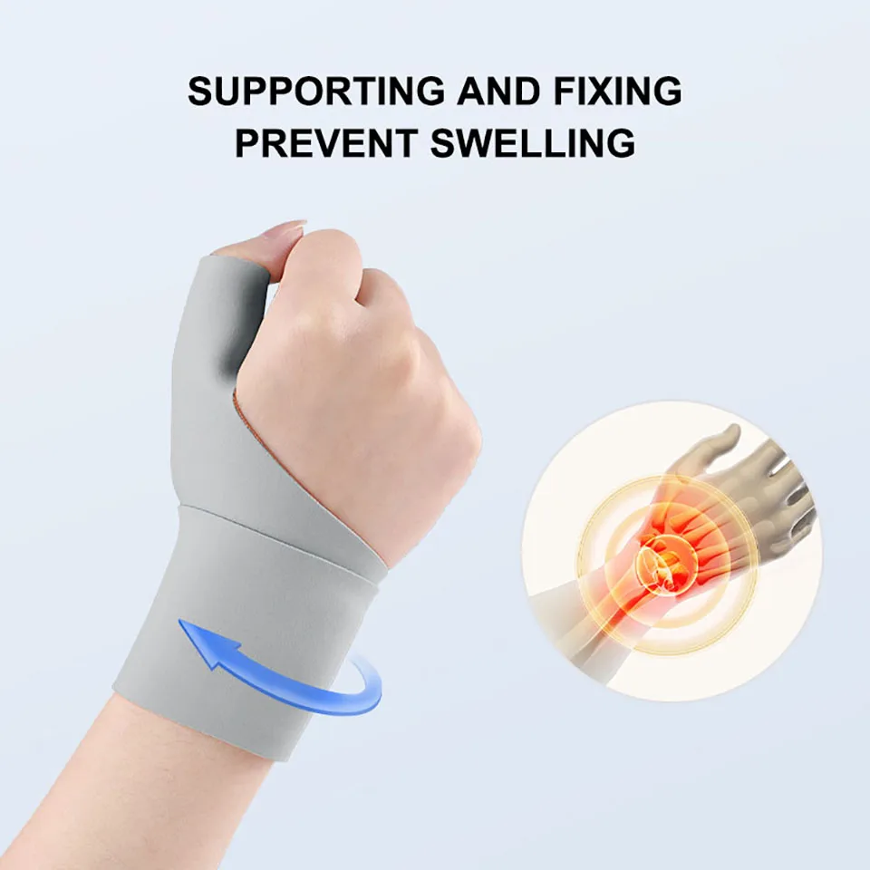1 قطعة الإبهام ضغط المعصم الحرس المعصم سلالة رقيقة ضوء صالح الإبهام كم المفاصل التواء المعصم وتر غمد كم واقية