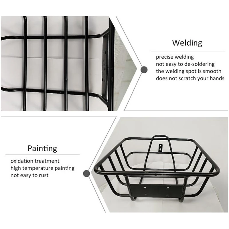 

bicycle rear basket Wire Lift-Off Rear Basket Bicycle Rear Basket Iron Hanging Basket Thickened