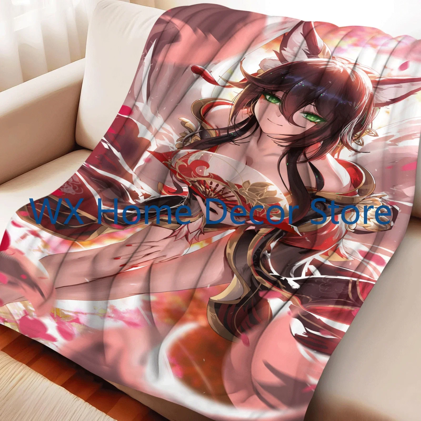 

Honkai Star Rail Tingyun Soft Cozy Flannel Throw Blanket for Naps Movie Nights Essential Home Textiles