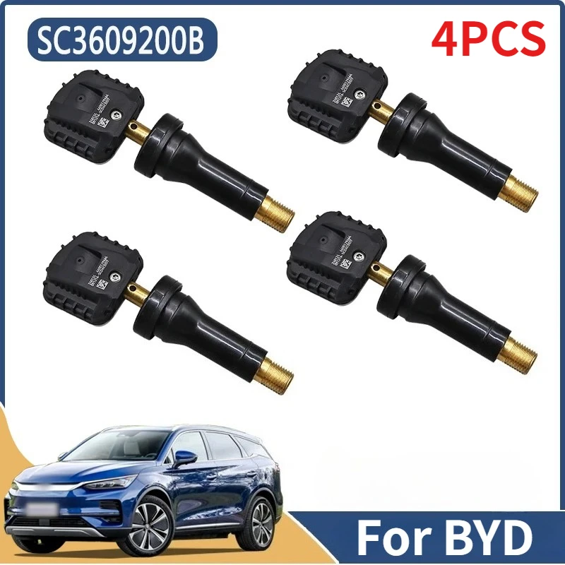 

4PCS/Lot Tire Pressure Monitor Sensor SC3609200B For 2022 2023 2024 BYD Dolphin Song Plus EV Tang DM E9 TPMS 433MHZ SC-3609200B