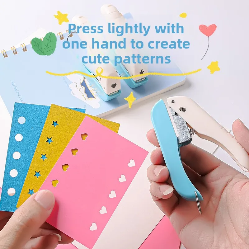 Punching Machine Small Hole 4MM Single Hole Small Embossing Machine Pattern Punching Machine Hand Account Punching Device