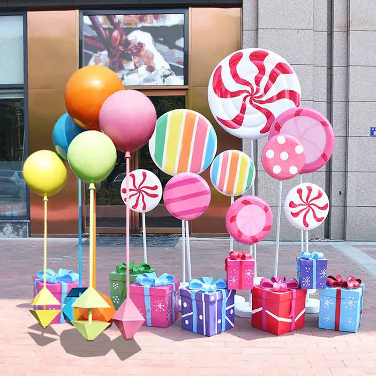 ATV&UTVFiberglass Figurine Candy Party Decorations Props Ice Cream Cone Gresouice/ice Cream Store Fiberglass Ice Cream Cone Donu view 3
