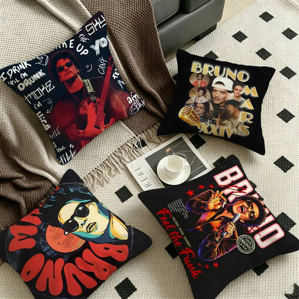Miyan B-bruno Mars Office Cushion Pillowcase Car Cushion Cover45X45CM Lumbar Pillowcase Sofa Pillowcover